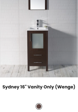 Sydney 16" Vanity Only (Wenge)