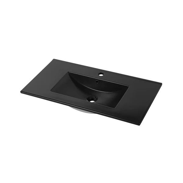 Ceramic Top-Mount Basin Black