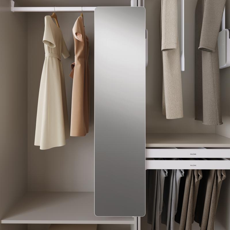 Pull-Out Closet Mirror