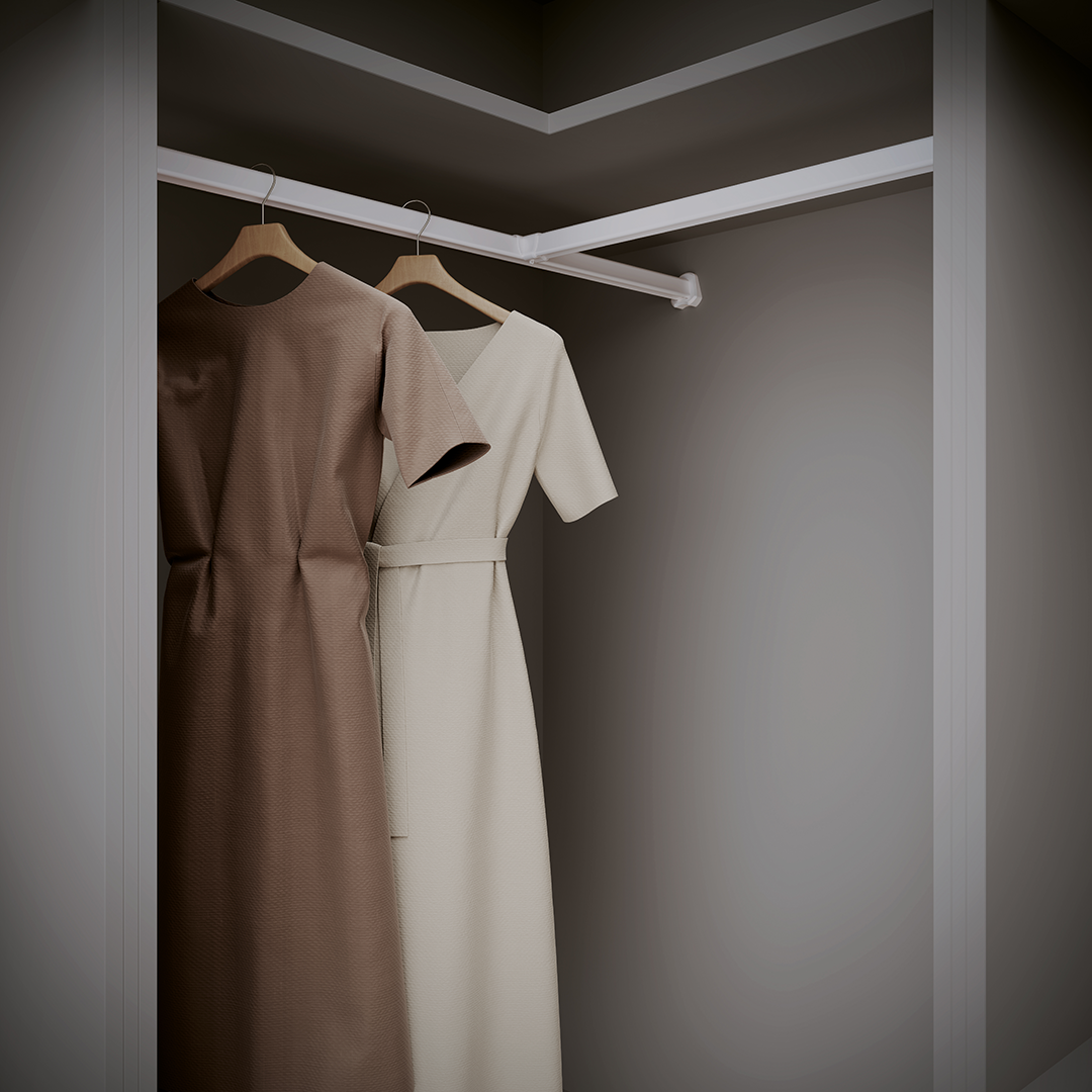Corner Closet Rod