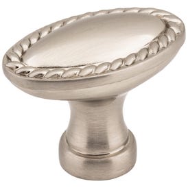 1-3/8" Overall Length Oval Rope Detailed Lindos Cabinet Knob