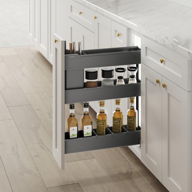 Two-Tier Knife & Spice Pull-Out