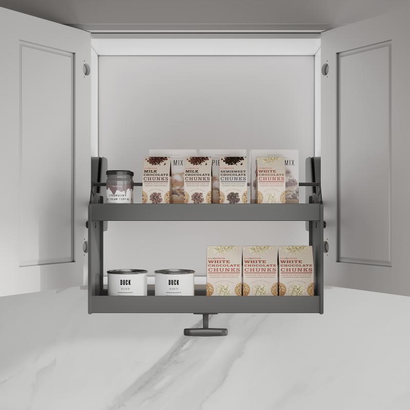 Wall Cabinet Pull-Down Shelf