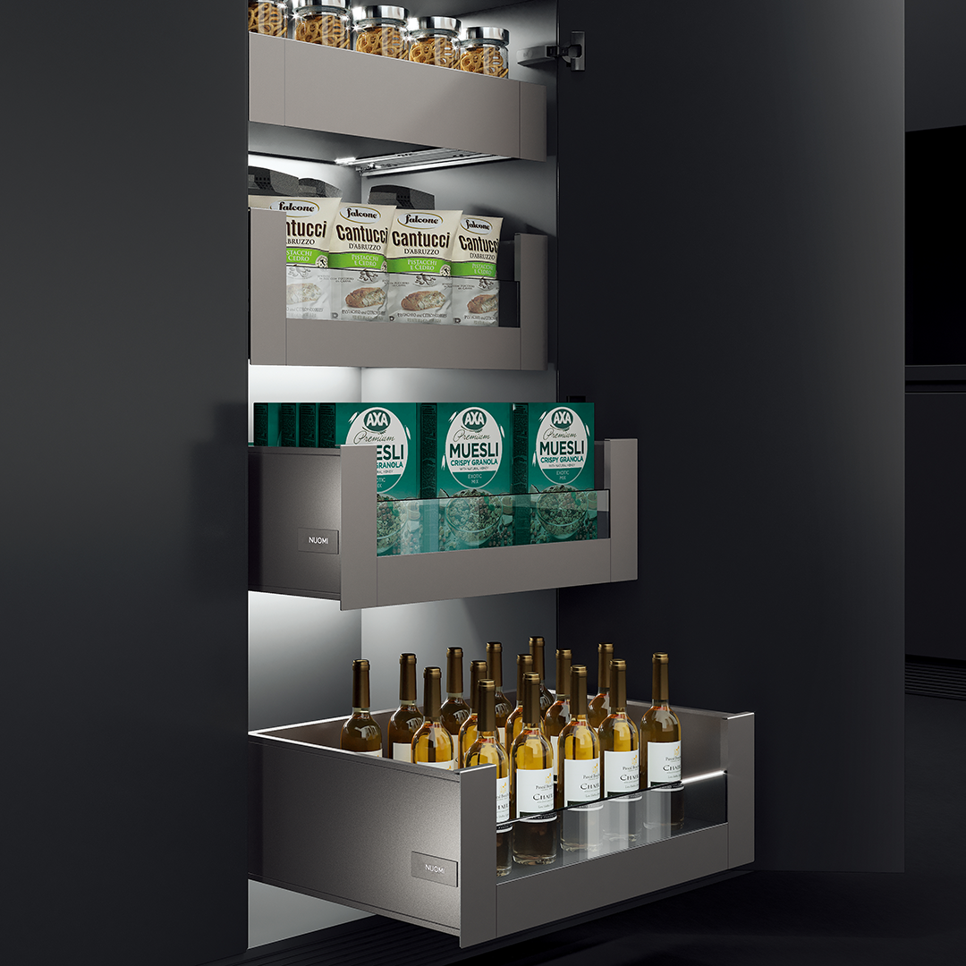 Tall Pantry Pull-Out with Lighting