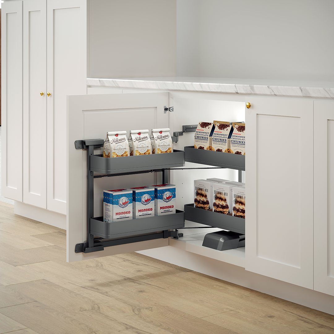Blind Corner Swing-Out Organizer