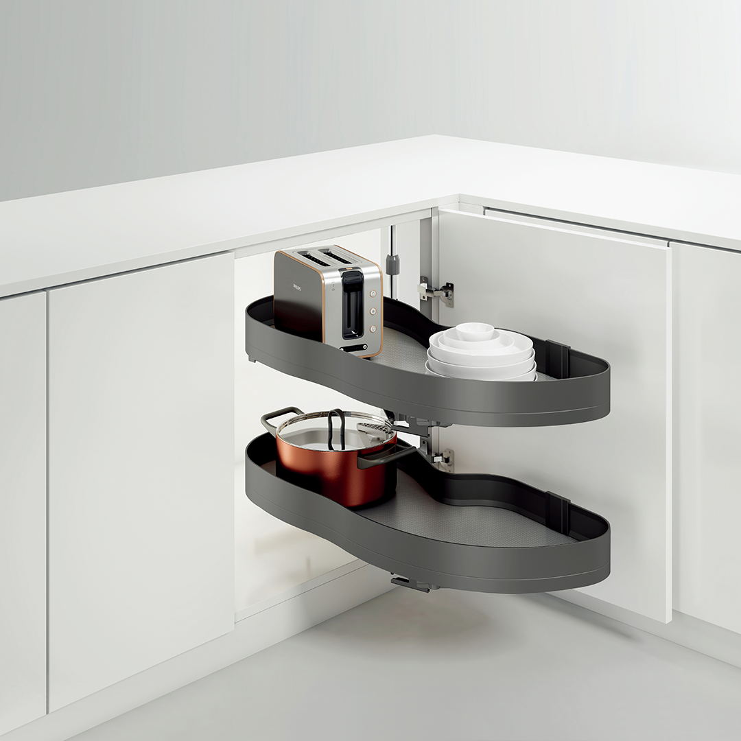 Corner Swing-Out Shelf