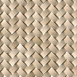 Crema Arched Herringbone Polished