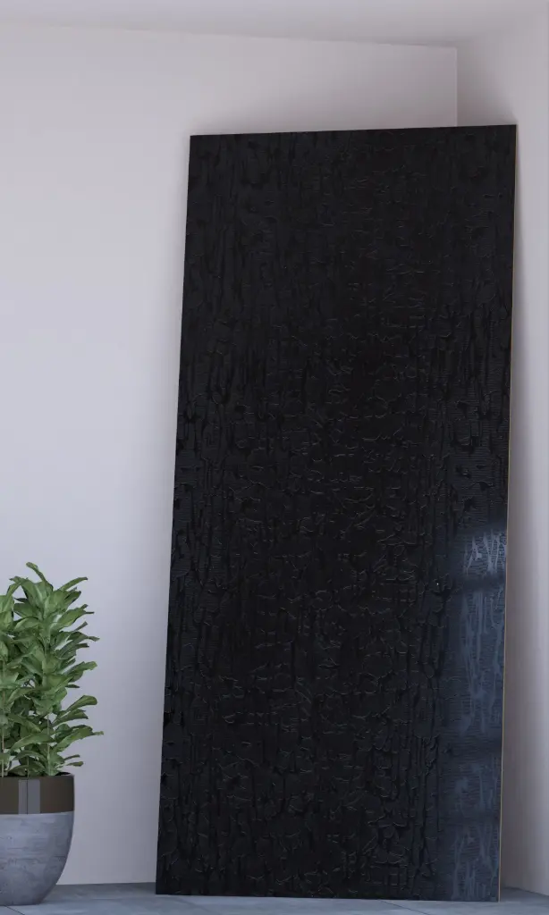 Y10 — Black Lari 3D MDF panel